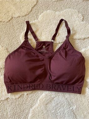 Kindred Bravely Burgundy Maternity/Nursing bra
